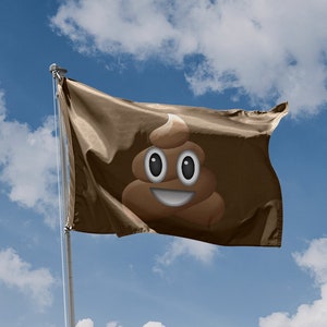 Bandera de Caca / Diseño Único Estampado / Materiales de Alta Calidad / 5 Tamaños / Fabricado en UE