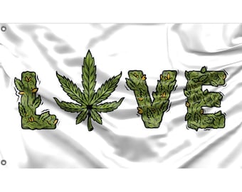 Medical Marijuana Symbol 3x5 Polyester Pot Weed Leaf Dispensary Flag 