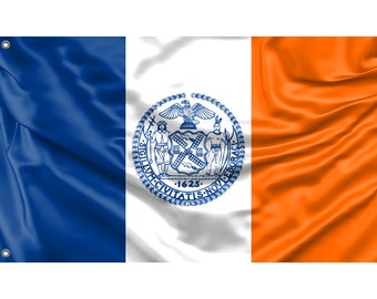 New York City Flag Unique Print, 3x5 Ft / 90x150 cm size, EU Made