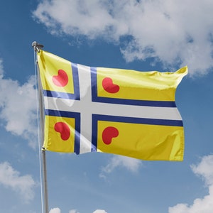 Frisia Flag | Unique Design Print | High Quality Materials | Size - 3x5 Ft / 90x150 cm | Made in EU