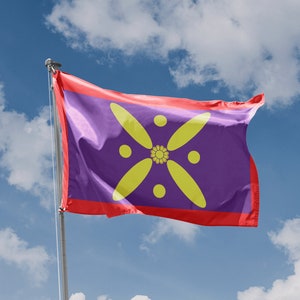 Flag of Sassanid Empire | Unique Design Print | High Quality Materials | Size - 3x5 Ft / 90x150 cm | Made in EU