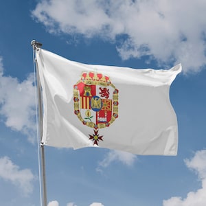 Kingdom of Spain (1808-1813) Flag | Unique Design Print | High Quality Materials | 5 Sizes | Made in EU