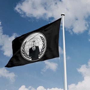 Anonymous Flag II | Unique Design Print | High Quality Materials | 5 Sizes | Made in EU