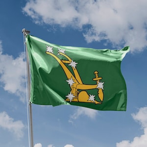 Stjärnplog och Revoltflagga | Unikt designtryck | Högkvalitativa material | 5 storlekar | Tillverkad i EU