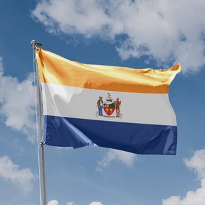 Albany Flag, New York USA | Unique Design Print | Hiqh Quality Materials | Size - 3x5 Ft / 90x150 cm | Made in EU
