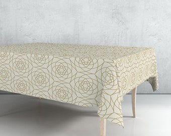 Toalha de mesa tradicional árabe com design leve | Decoração de mesa com design exclusivo | Têxtil e impressão de alta qualidade | Fabricado na UE