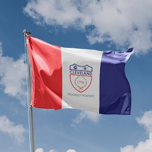 Flag of Cleveland, Ohio, Unique Print, 3x5 Ft / 90x150 cm size, EU Made