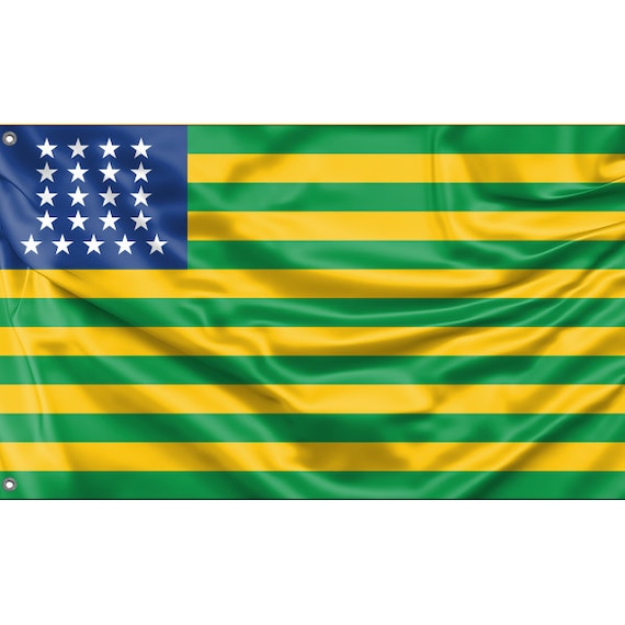 Bandera de Brasil / Impresión de diseño único / Materiales de alta calidad  / Tamaño 3x5 Ft / 90x150 cm / Hecho en la UE -  España