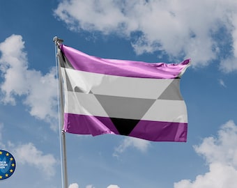 Flaga dumy seksualnej Aegosexual | Unikalny projekt nadruku | Materiały wysokiej jakości | 5 rozmiarów | Wyprodukowano w UE