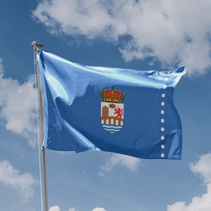 Ourense Province, Spain Flag | Unique Design Print | High Quality Materials | Size - 3x5 Ft / 90x150 cm | Made in EU