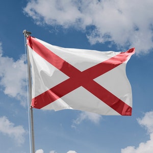 Alabama State Flag | Unique Design Print | High Quality Materials | 5 Sizes | Made in EU