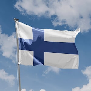 Flag of Finland | Unique Design Print | High Quality Materials | Size - 3x5 Ft / 90x150 cm | Made in EU