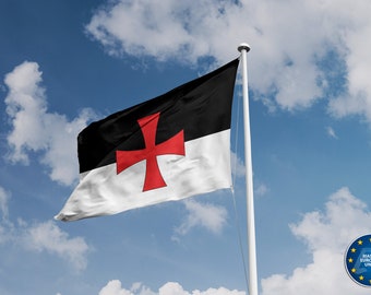 Knights Templar Flag | Unique Design Print | High Quality Materials | 5 sizes | Made in EU