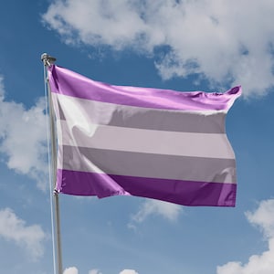 Graysexual Pride Flag Unique Print, 3x5 Ft / 90x150 cm size, EU Made