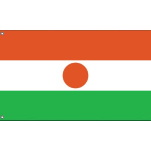 Republic of Niger Flag Unique Design Print High Quality Materials Size 3x5 Ft / 90x150 cm Made in EU image 3