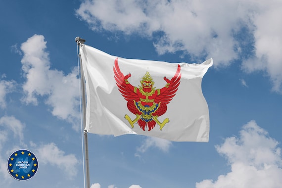 タイ国章旗 | ユニークなデザインプリント | 高品質素材 | サイズ - 3 