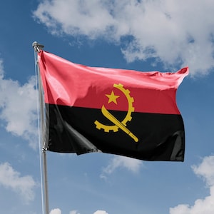 Republic of Angola Flag | Unique Design Print | High Quality Materials | 5 Sizes | Made in EU
