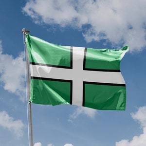 Devon County Flag, United Kingdom | Unique Design Print | High Quality Materials | Size - 3x5 Ft / 90x150 cm | Made in EU
