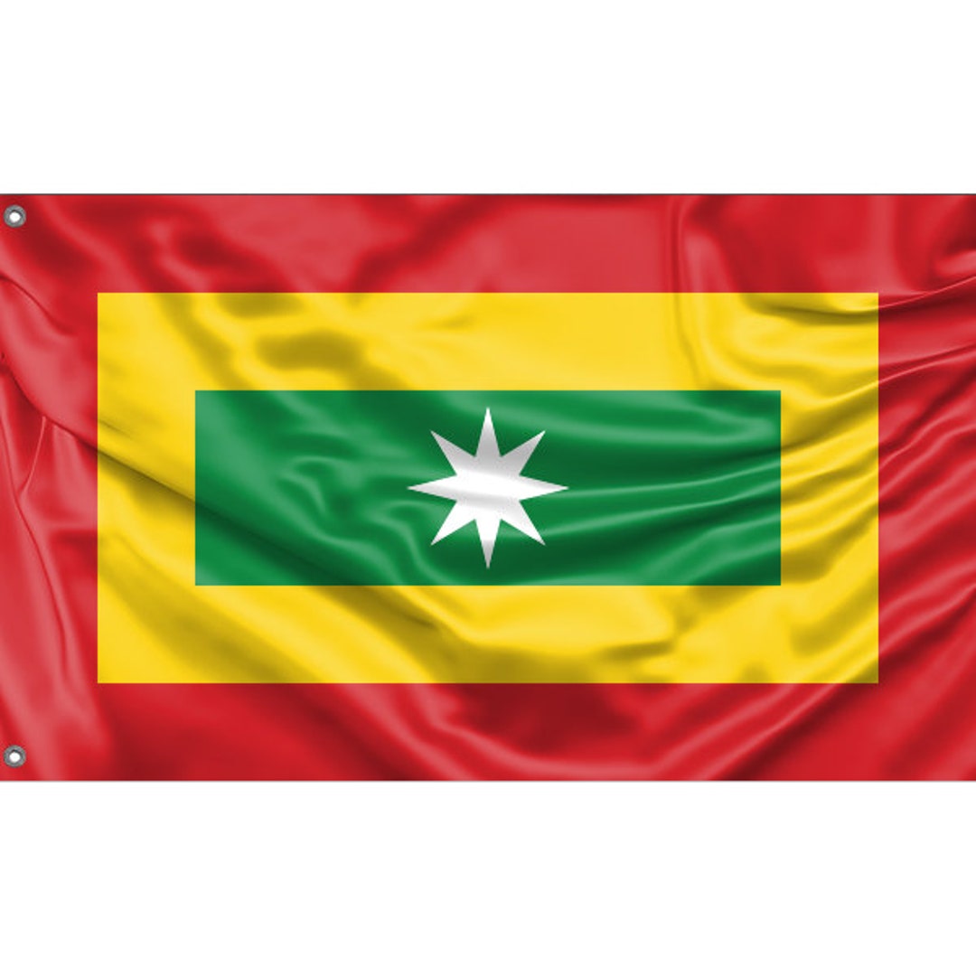 Barranquilla Flag, Colombia Unique Design Print High Quality Materials ...