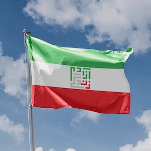 Iran Women Life Freedom Protest Flag II | Unique Design Print | High Quality Materials | Size - 3x5 Ft / 90x150 cm | Made in EU