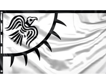 3x5 Red Black Raven Viking Oden Flag Banner 3x5 Red Black Raven Viking Oden Flag Banner