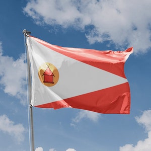 Merina People Flag | Unique Design Print | High Quality Materials | Size - 3x5 Ft / 90x150 cm | Made in EU