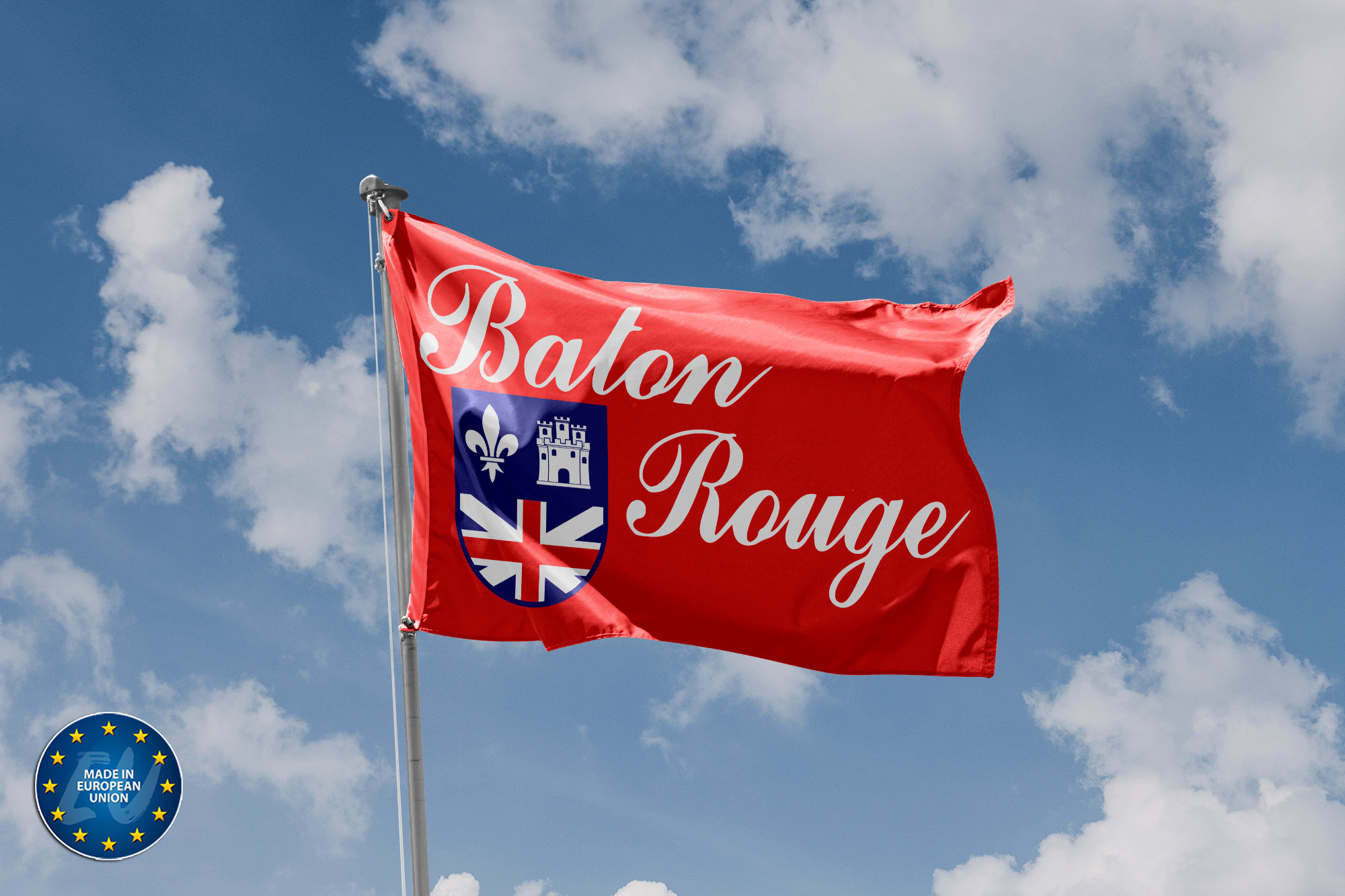 Flagge USA Louisiana 90 X 150 Cm – Polyester-Fahne Mit Messingösen & Doppeltem Saum