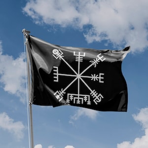 Vegvisir Flag | Unique Design Print | High Quality Materials | 5 Sizes | Made in EU