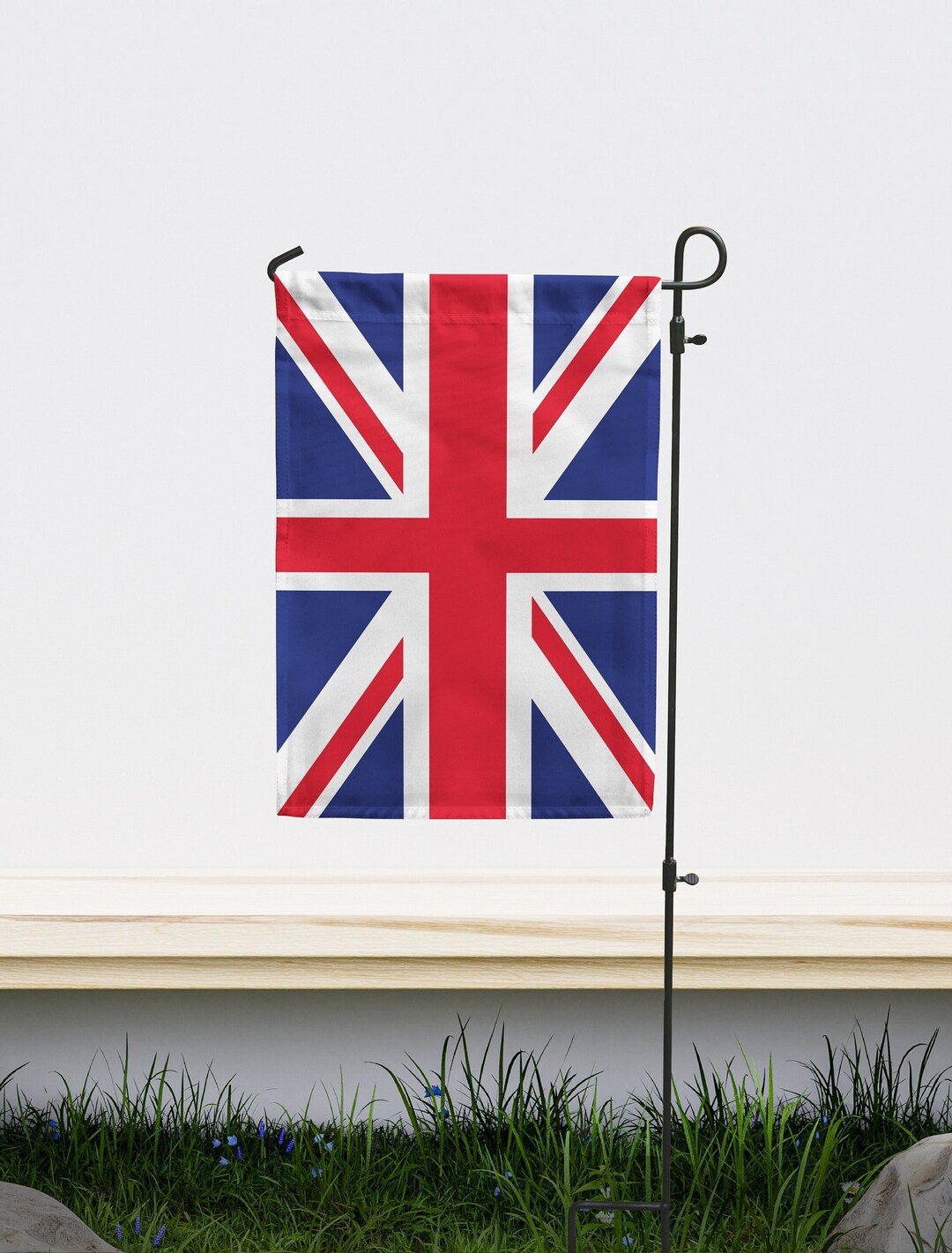 Union Jack Garden Flag Size 12 X 18 Double Sided Unique Design Print