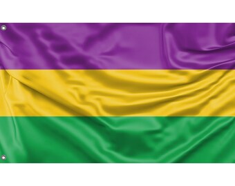 3x5 mardi gras flag