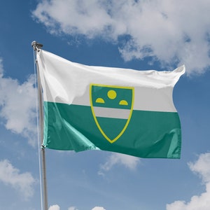 Murska Sobota Flag, Slovenia | Unique Design Print | High Quality Materials | Size - 3x5 Ft / 90x150 cm | Made in EU