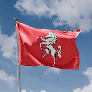 Flag of Kent, UK, Unique Print, 3x5 Ft / 90x150 cm size, EU Made