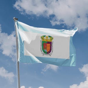 Malaga Province, Spain Flag | Unique Design Print | High Quality Materials | Size - 3x5 Ft / 90x150 cm | Made in EU