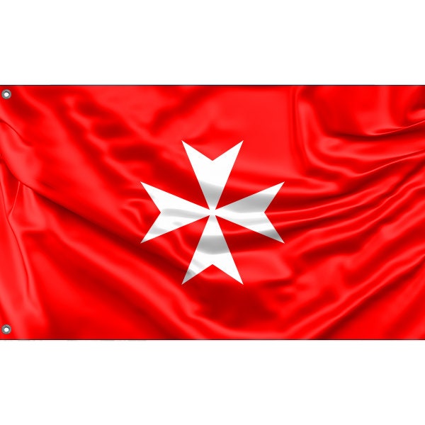 Sovereign Military Order of Malta | Unique Design Print | High Quality Materials | Size - 3x5 Ft / 90x150 cm | Made in EU