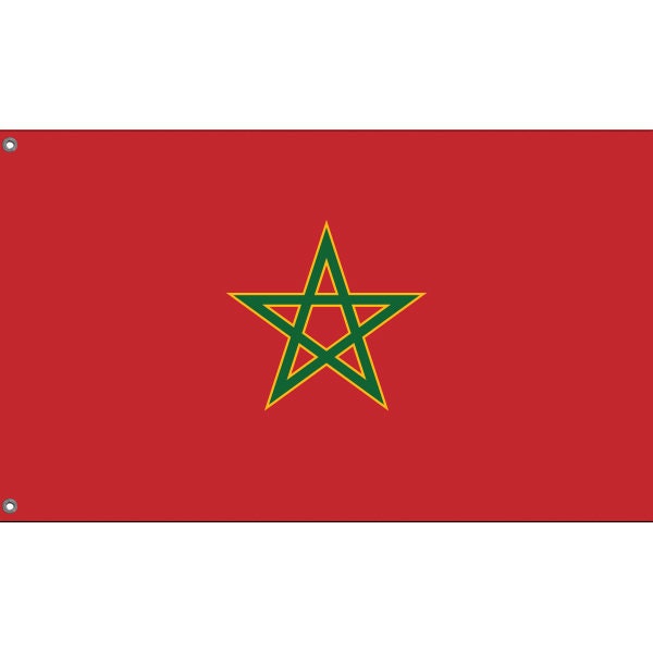 Flagge: Royal Flag Of Morocco – 90x150 Cm, Querformat, 100% Made In Germany