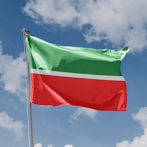 Flag of Tatarstan | Unique Design Print | High Quality Materials | Size - 3x5 Ft / 90x150 cm | Made in EU