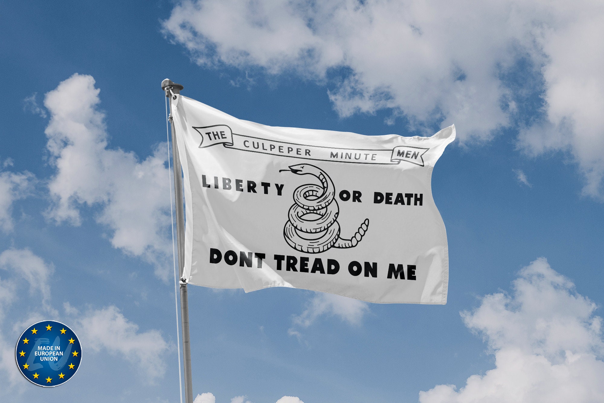 Navy Jack Gadsden Culpeper Tea Party 1776 Molon Come And Take It Flag - Foto 6