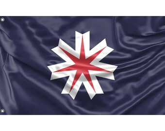 北海道旗、日本、ユニークなプリント、3 x 5 フィート / 90 x 150 cm