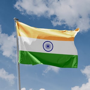Flag of India | Unique Design Print | High Quality Materials | 5 Sizes | Made in EU