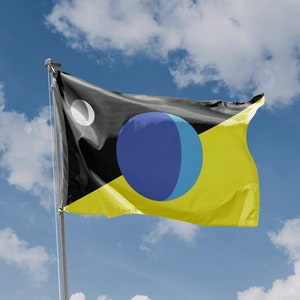 Earth Flag (2004) | Unique Design Print | High Quality Materials | Size - 3x5 Ft / 90x150 cm | Made in EU