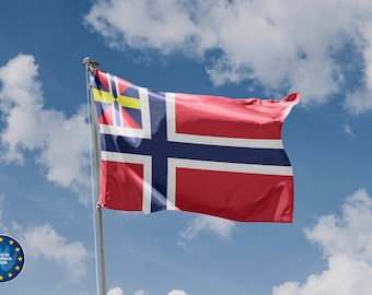 Norway Union Flag 1844 | Unique Design Print | High Quality Materials | Size - 3x5 Ft / 90x150 cm | Made in EU