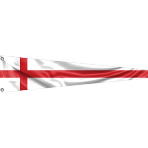England Pennant Flag | Unique Design Print | High Quality Materials | 9 Sizes | Made in EU