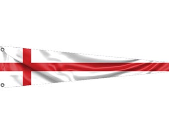 England Pennant Flag | Unique Design Print | High Quality Materials | 9 Sizes | Made in EU