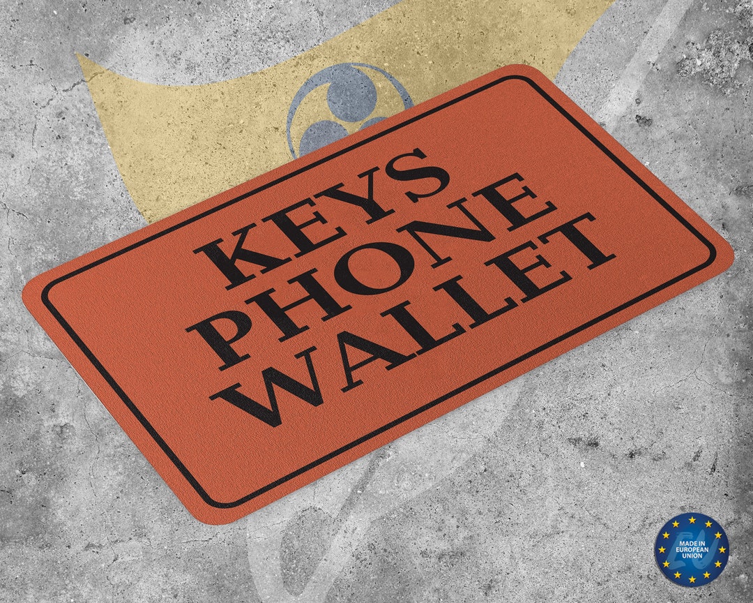 Keys Phone Wallet Doormat Unique Design Door Mat High Quality Textile