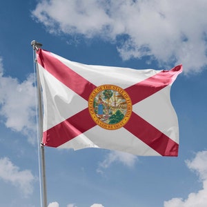 Florida State Flag | Unique Design Print | High Quality Materials | Size - 3x5 Ft / 90x150 cm | Made in EU