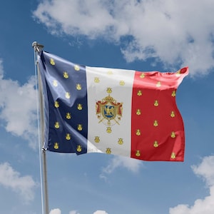 Bandera Estandarte Imperial de Napoleón III / Diseño Único Estampado / Materiales de Alta Calidad / 5 Tamaños / Fabricado en la UE