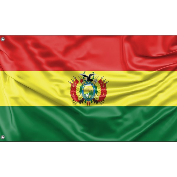 Flagge von Bolivien | Einzigartiger Designdruck | Hochwertige Materialien | Größe - 3x5 Ft / 90x150 cm | Hergestellt in EU
