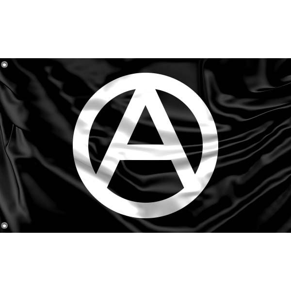 Drapeau anarchiste II | | d’impression design unique Matériaux de haute qualité | Taille - 3x5 Ft / 90x150 cm | Fabriqué dans l’UE