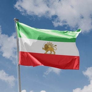 イラン国旗 | ユニークなデザインプリント | 高品質素材 | 5 サイズ | EU 製