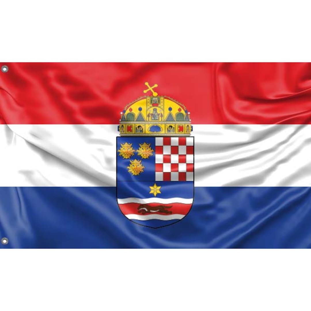 Drapeau du Royaume de CroatieSlavonie dimpression design unique
